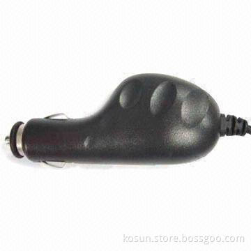 In-car Charger with 500 to 1,000mAh Output Current, CE/RoHS/E-mark Certified